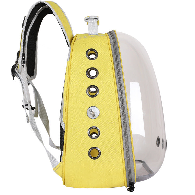 Plastic Bird Travel Backpack Carrier – Ventilated Outing Cage for Parrots, Mynas, and Small Birds (20–35L Capacity)