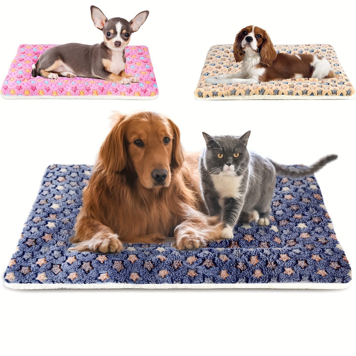 Ultra Soft Coral Velvet Pet Blanket – Non-Slip, Washable Throw for Dogs & Cats (Machine Washable)