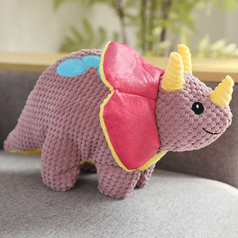 Durable Corduroy Pet Toy – Squeaky Plush for Chewing & Play