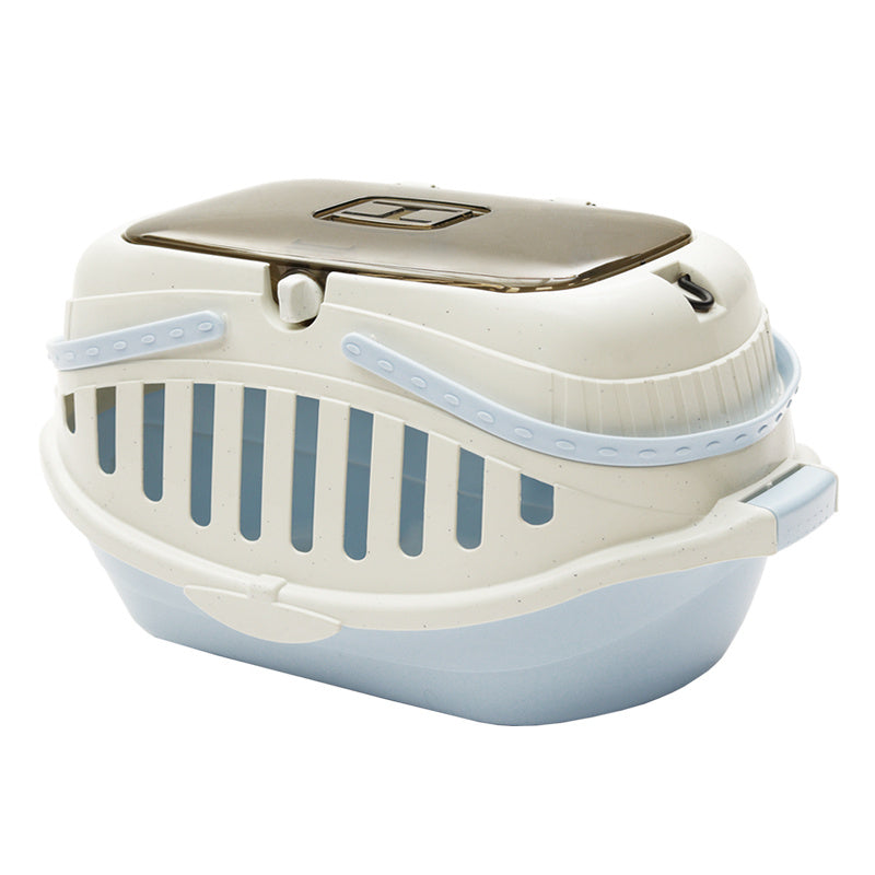 Macaron Portable Pet Carrying Basket – Small Animal Travel Case with Anti-Pressure, Anti-Stepping, Anti-Corrosion Design (PP Resin)