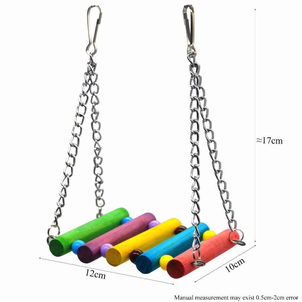 Colorful Suspension Bridge Swing Stand – Hanging Perch Bar for Birds | Peony, Parrots, Small Birds