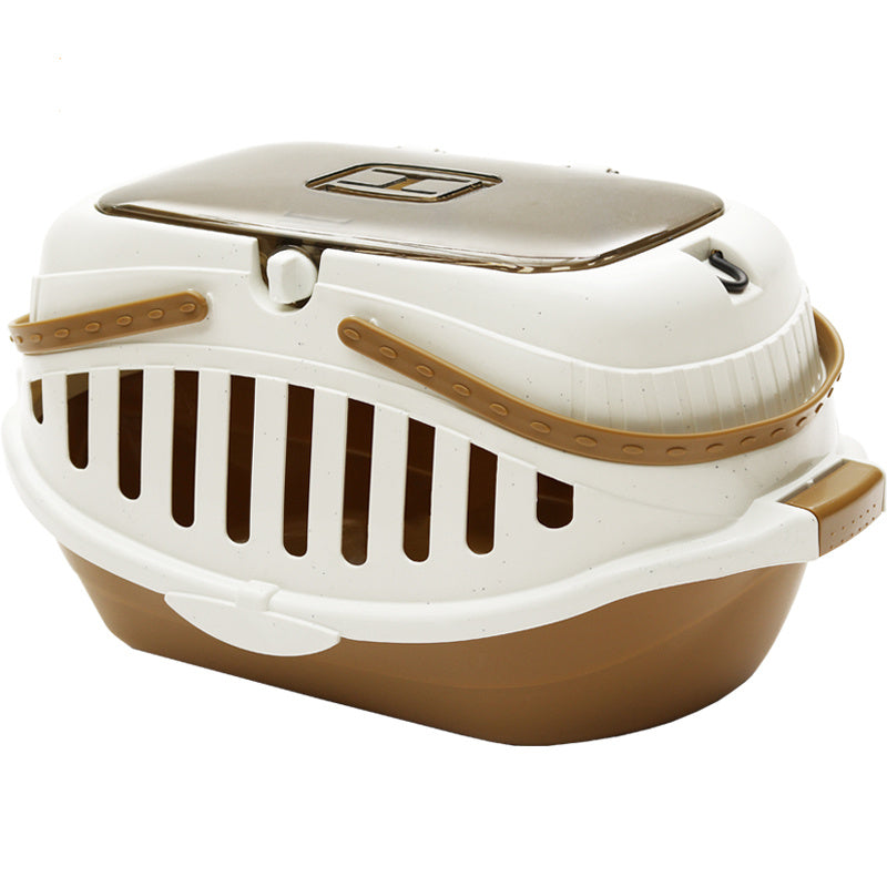 Macaron Portable Pet Carrying Basket – Small Animal Travel Case with Anti-Pressure, Anti-Stepping, Anti-Corrosion Design (PP Resin)