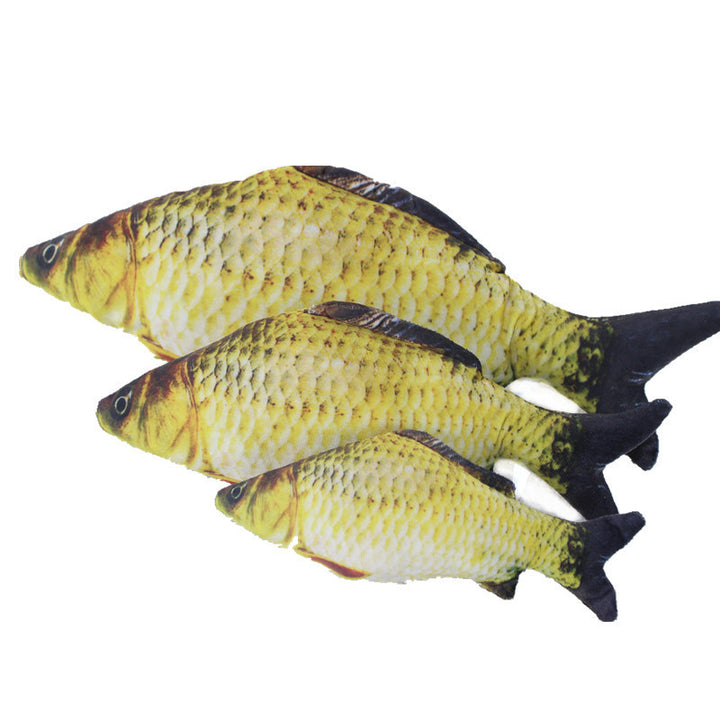 Catnip Fish Toy for Cats – Plush Simulation Fish Pillow