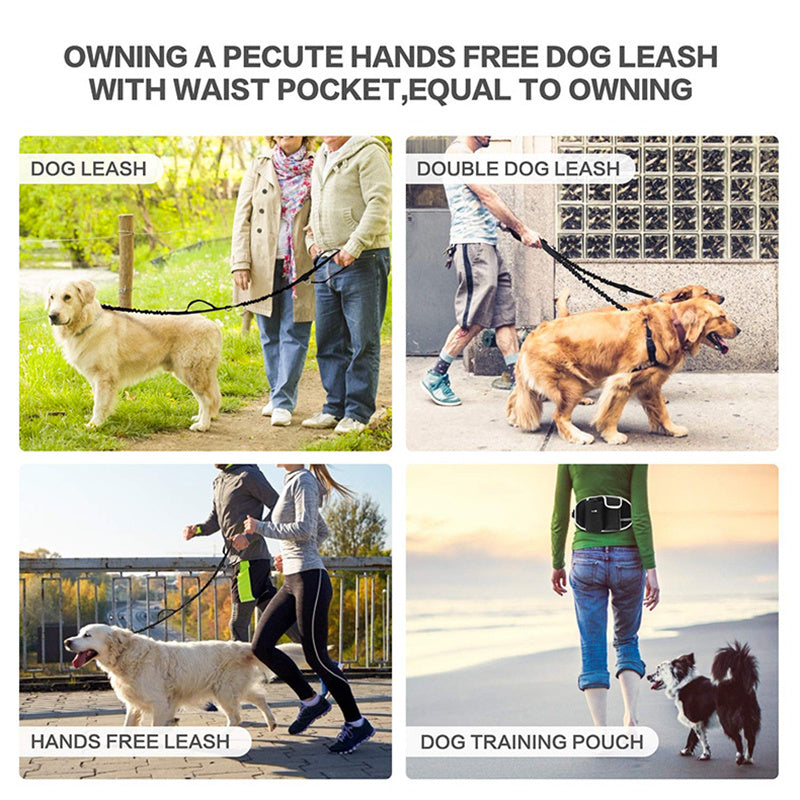 Dog Training Treat Pouch – Drawstring Snack Bag with Mesh Pockets & Adjustable Waist Belt