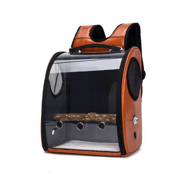 Geometric Pattern Parrot Travel Bag – Soft & Breathable Bird Carrier
