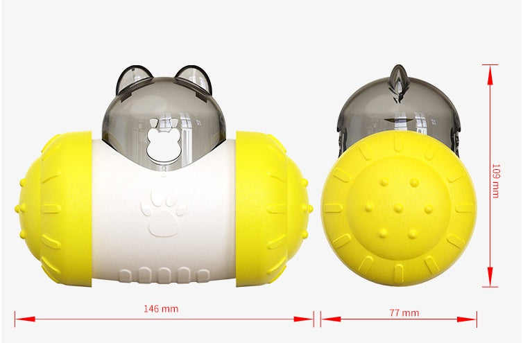 Rolling Tumbler Pet Toy for Food or Treats – Mental & Physical Stimulation