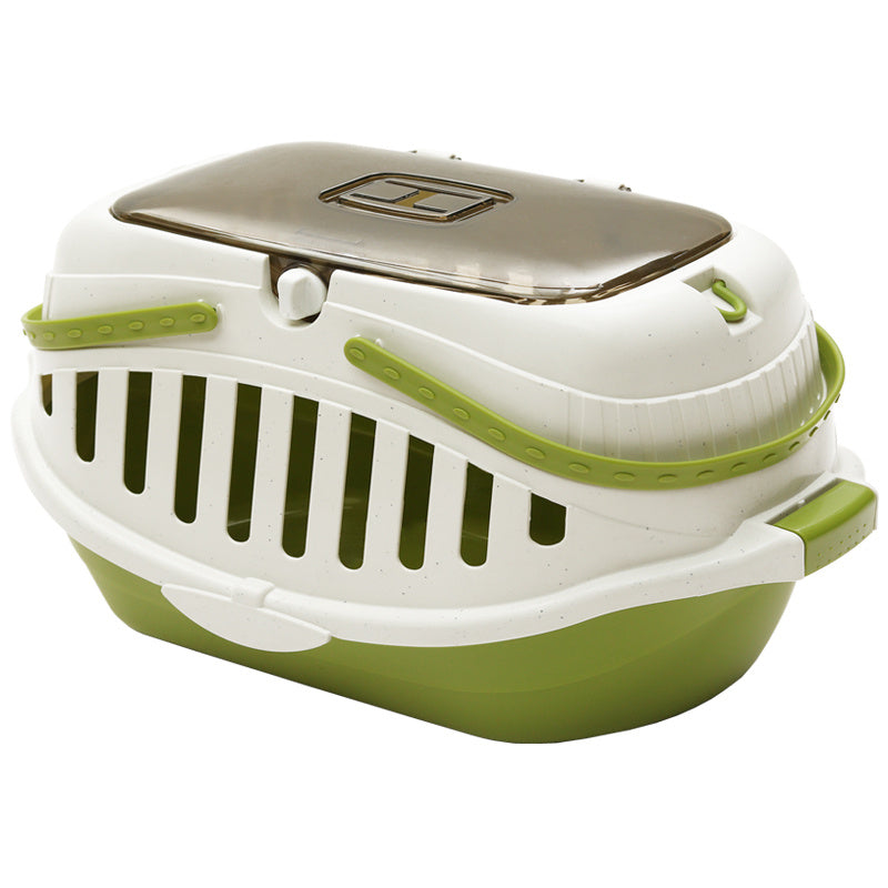 Macaron Portable Pet Carrying Basket – Small Animal Travel Case with Anti-Pressure, Anti-Stepping, Anti-Corrosion Design (PP Resin)