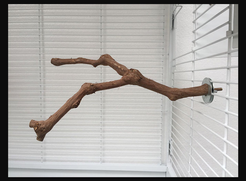 Natural Grape Wood Bird Perch – Unique Vine Stand for Cages
