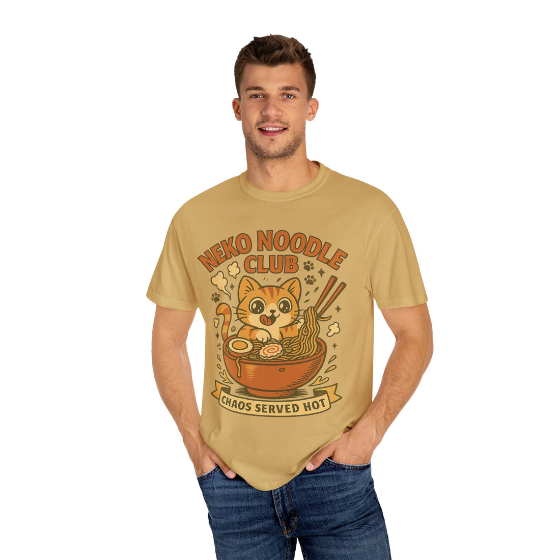 Anime Neko Noodle Club T-shirt