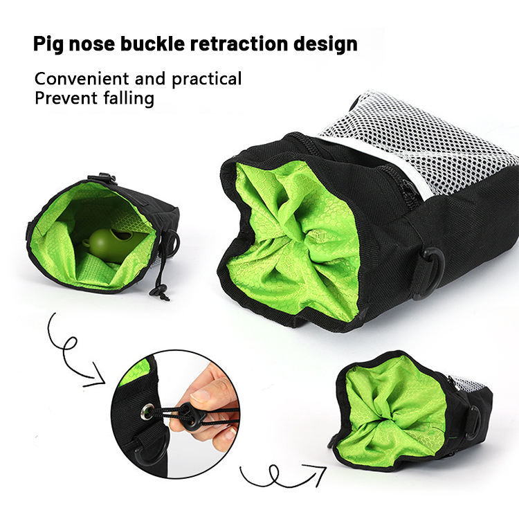 Dog Treat Training Pouch – Waterproof Oxford Cloth with Drawstring Closure & 4-Way Carrying Options