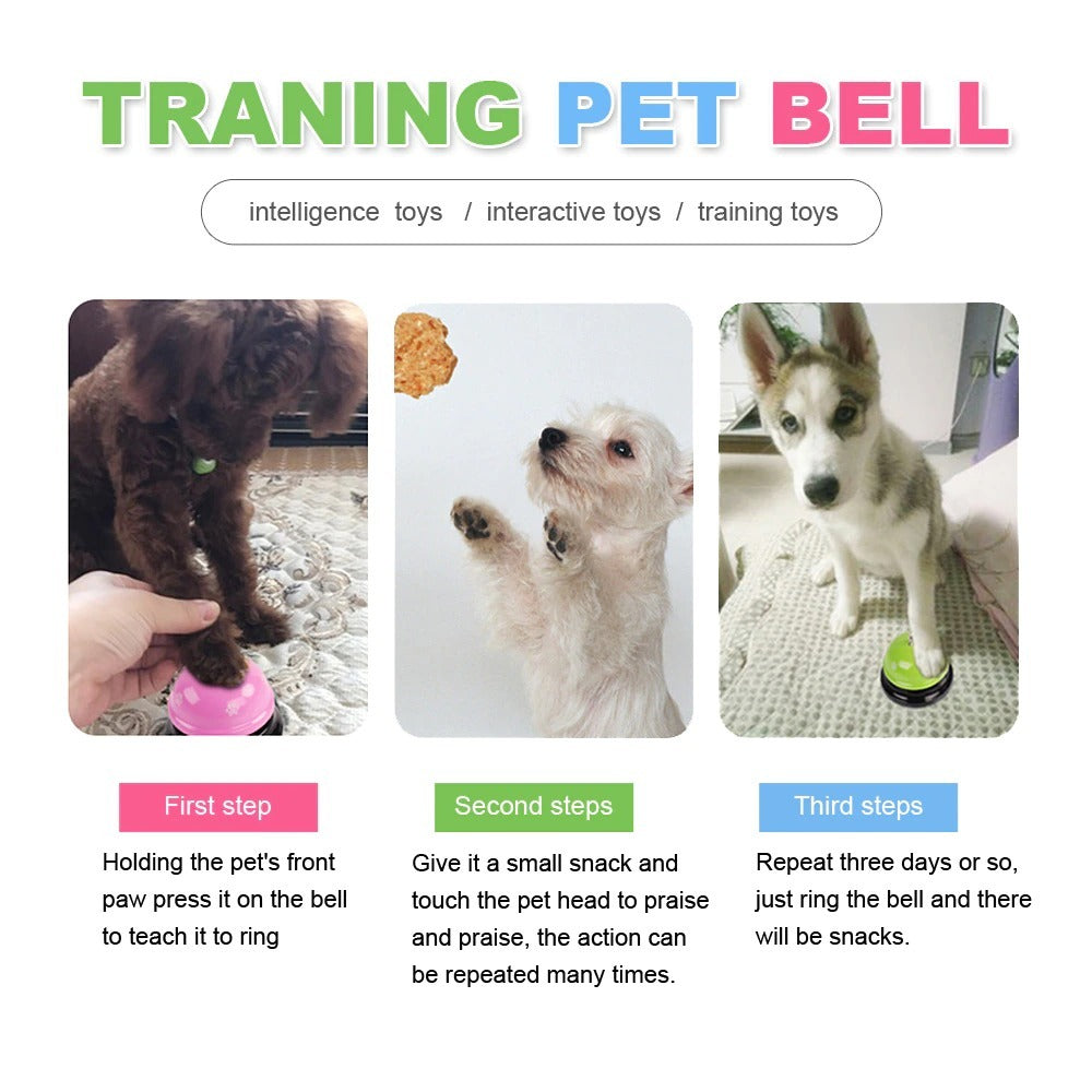 Interactive Pet Training Bell – Dog & Cat Feeding Reminder Toy for IQ & Behavior Training