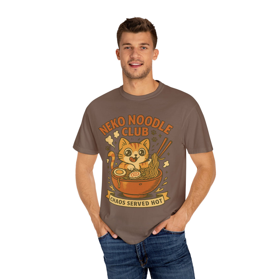 Anime Neko Noodle Club T-shirt