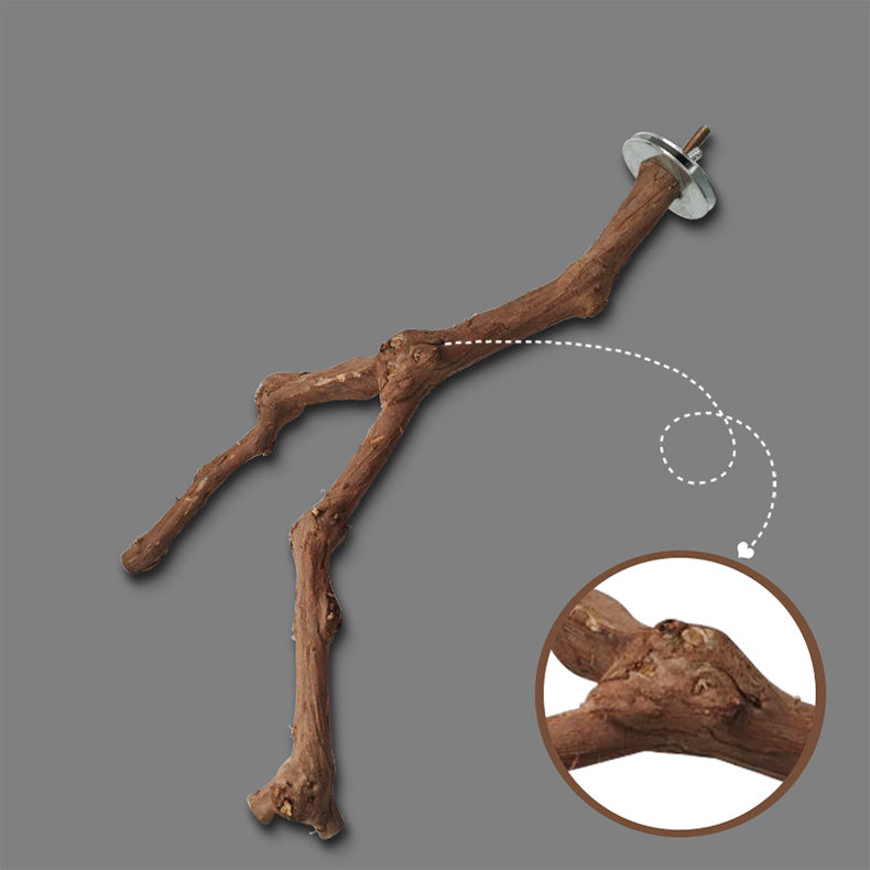 Natural Grape Wood Bird Perch – Unique Vine Stand for Cages