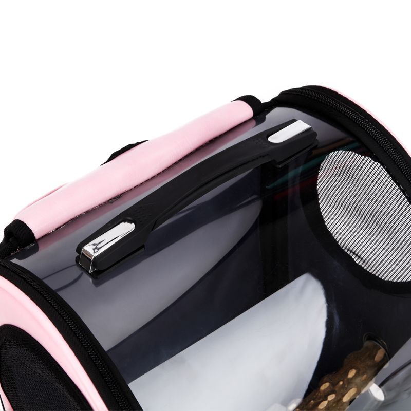 Geometric Pattern Parrot Travel Bag – Soft & Breathable Bird Carrier