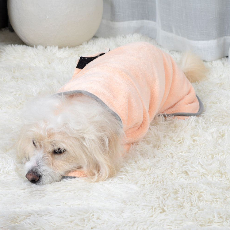 Dog Bathrobe Towel – Absorbent, Quick-Dry Pet Robe for Bath, Rain, or Winter Warmth