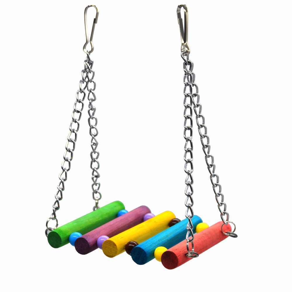 Colorful Suspension Bridge Swing Stand – Hanging Perch Bar for Birds | Peony, Parrots, Small Birds