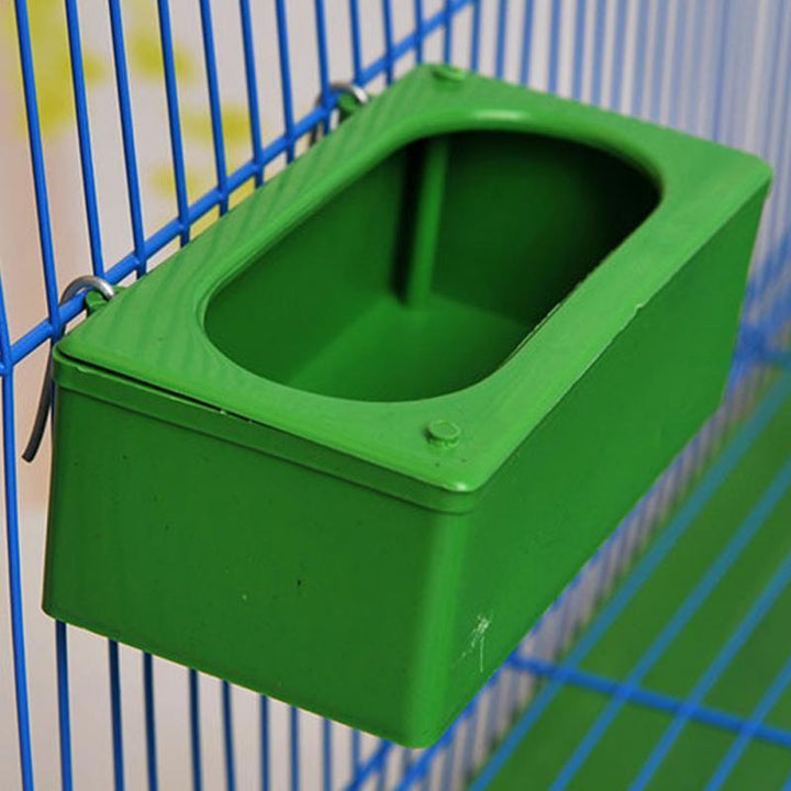 Splash-Proof Hanging Bird Food Container – Plastic Feeder for Small & Medium Birds (14.5×6×4.2cm)