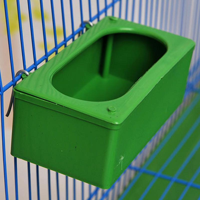 Splash-Proof Hanging Bird Food Container – Plastic Feeder for Small & Medium Birds (14.5×6×4.2cm)