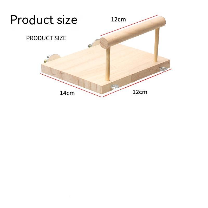 Wooden Bird Perch & Swing Set – Climbing Ladder & Crane Ring Stand for Cages (V33 Variants)