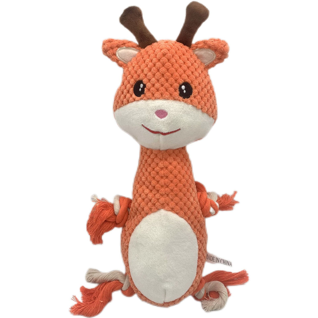 Durable Corduroy Pet Toy – Squeaky Plush for Chewing & Play