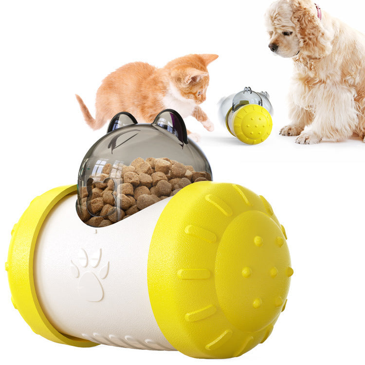 Rolling Tumbler Pet Toy for Food or Treats – Mental & Physical Stimulation