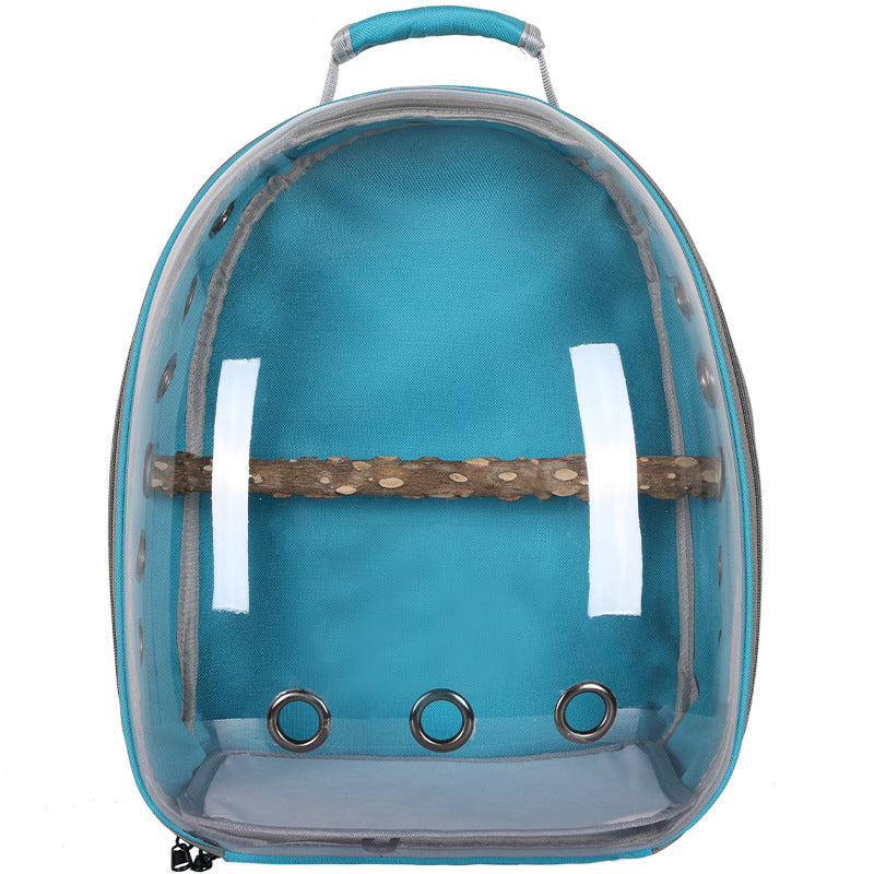 Plastic Bird Travel Backpack Carrier – Ventilated Outing Cage for Parrots, Mynas, and Small Birds (20–35L Capacity)