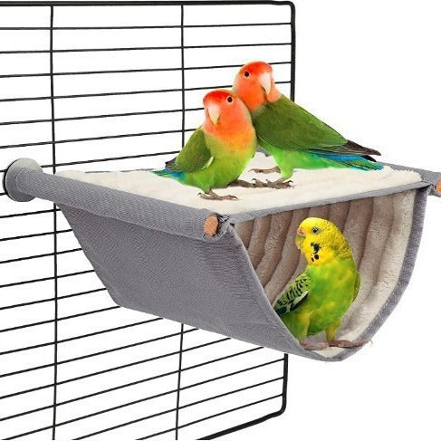 Small Pet Hammock – Removable & Washable Hanging Bed for Hamsters, Parrots, Cats | Window Sill Cradle (S/L, Yellow or Gray)