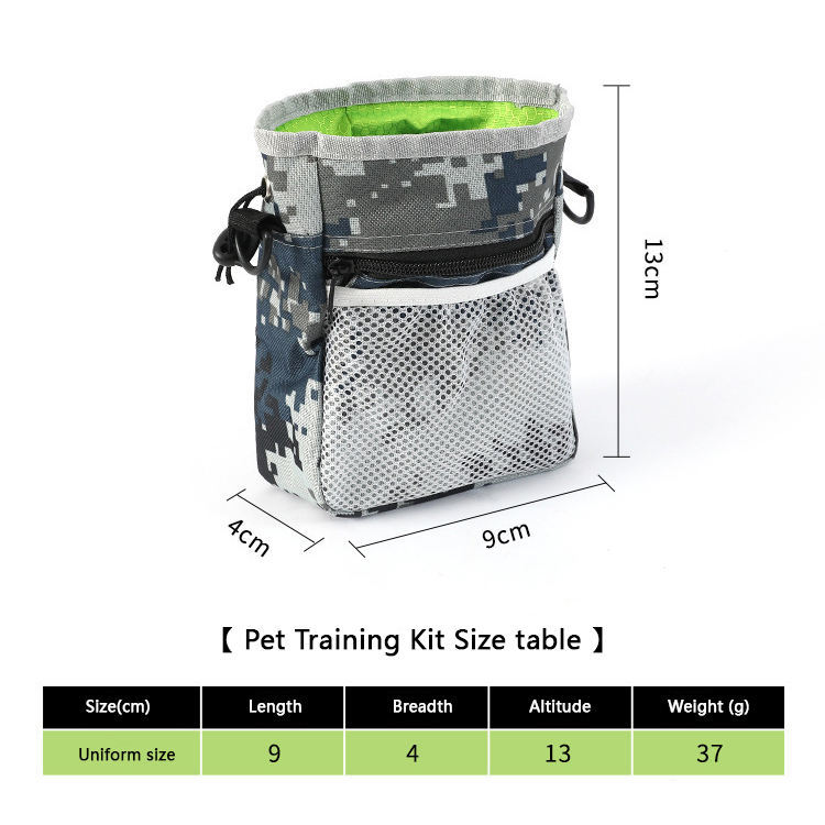 Dog Treat Training Pouch – Waterproof Oxford Cloth with Drawstring Closure & 4-Way Carrying Options