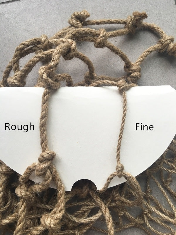 Parrot Climbing Net – Natural Hemp Rope Toy for Birds (Sizes: M & L)