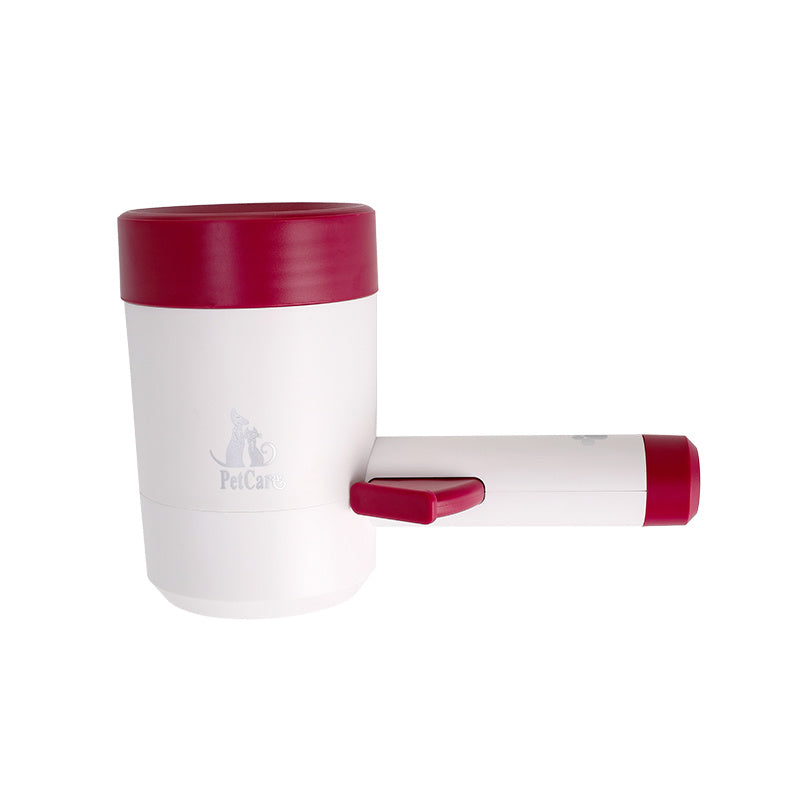 360° Rotating Pet Paw Cleaner Cup – Manual Press Handle for Small & Medium DogsBucket