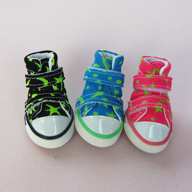 Non-Slip Mesh Dog Shoes – Lightweight, Fashionable Sneakers for Pets