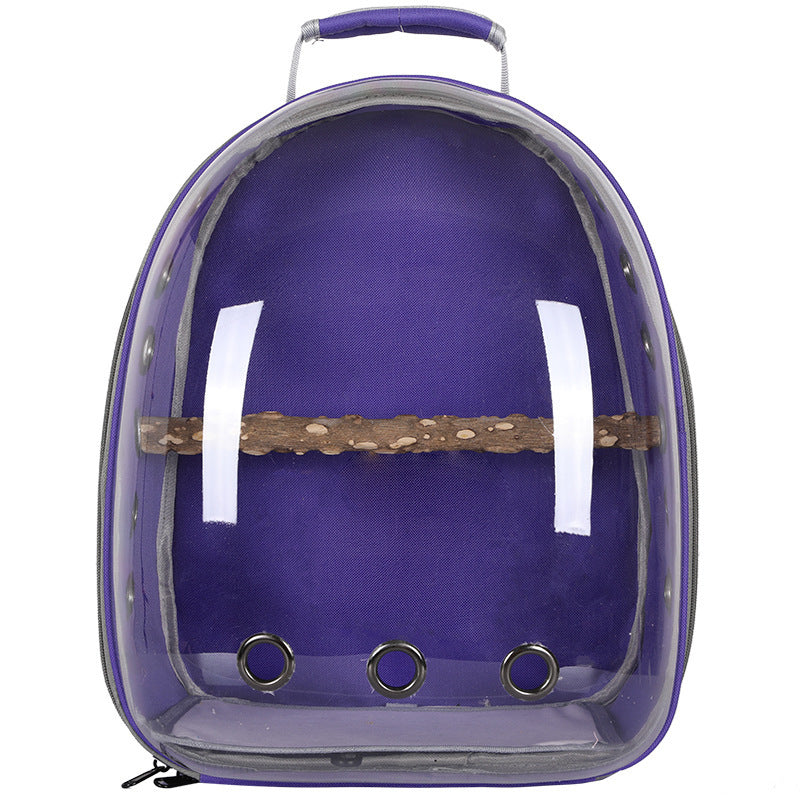 Plastic Bird Travel Backpack Carrier – Ventilated Outing Cage for Parrots, Mynas, and Small Birds (20–35L Capacity)