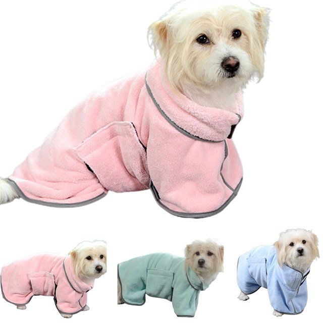 Dog Bathrobe Towel – Absorbent, Quick-Dry Pet Robe for Bath, Rain, or Winter Warmth