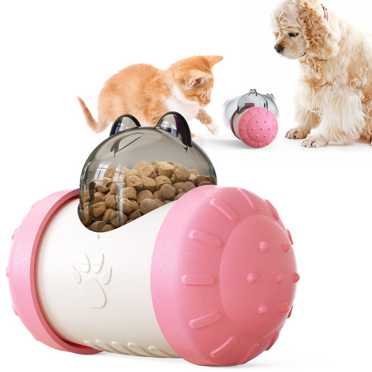 Rolling Tumbler Pet Toy for Food or Treats – Mental & Physical Stimulation