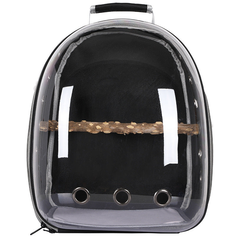 Plastic Bird Travel Backpack Carrier – Ventilated Outing Cage for Parrots, Mynas, and Small Birds (20–35L Capacity)