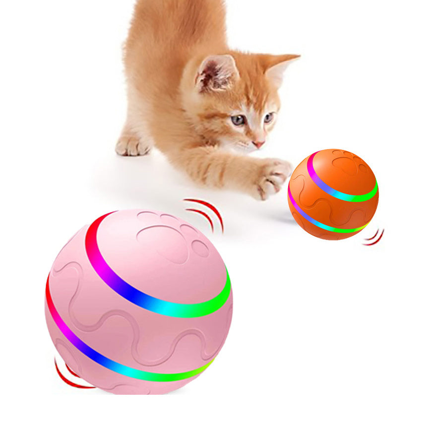Automatic Cat Toy Ball – Smart Movement, Rechargeable, Interactive Play