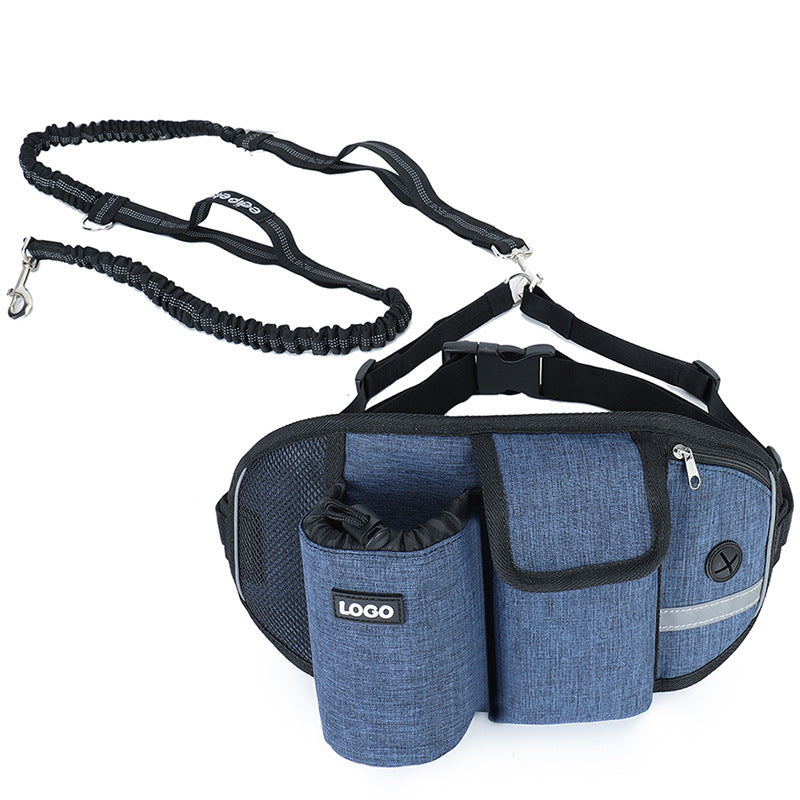 Dog Training Treat Pouch – Drawstring Snack Bag with Mesh Pockets & Adjustable Waist Belt