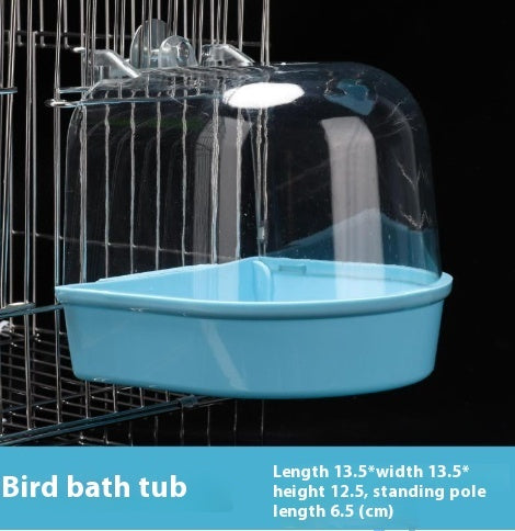 Bird Grooming Appliance – Indigo Chin & Eye Embroidering Accessory for Parrots & Small Birds (12×12×12.5cm)