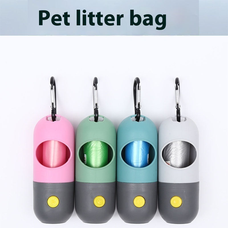 Portable Dog Waste Bag Dispenser – Leakproof, Durable Design with Night Visibility & Travel Clip