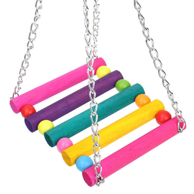 Colorful Suspension Bridge Swing Stand – Hanging Perch Bar for Birds | Peony, Parrots, Small Birds