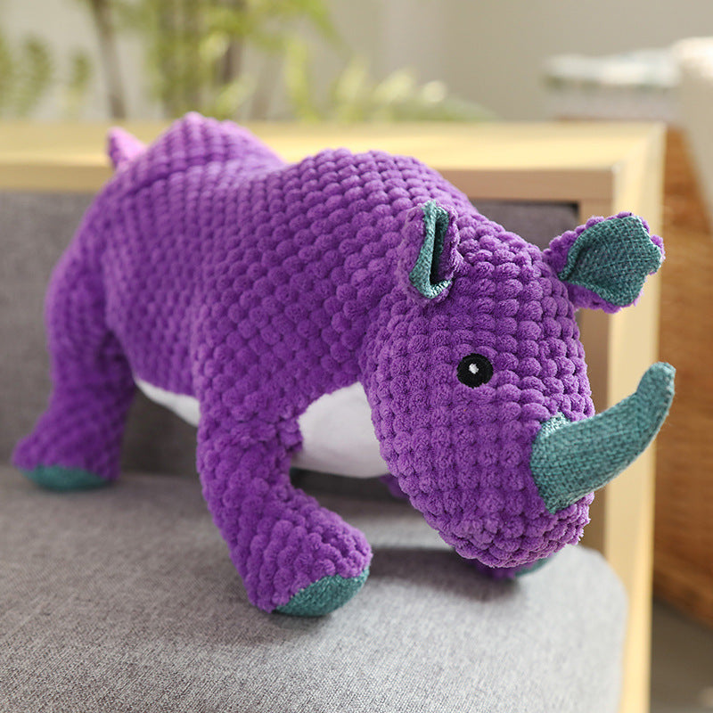 Durable Corduroy Pet Toy – Squeaky Plush for Chewing & Play