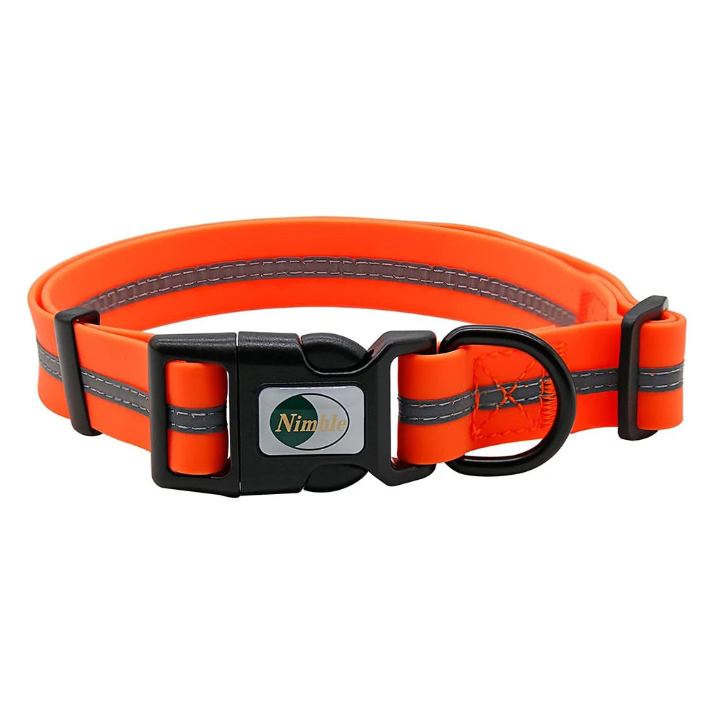 Waterproof Reflective Dog Collar – Adjustable, Anti-Odor, Durable Flex-Poly Design for Active Dogs