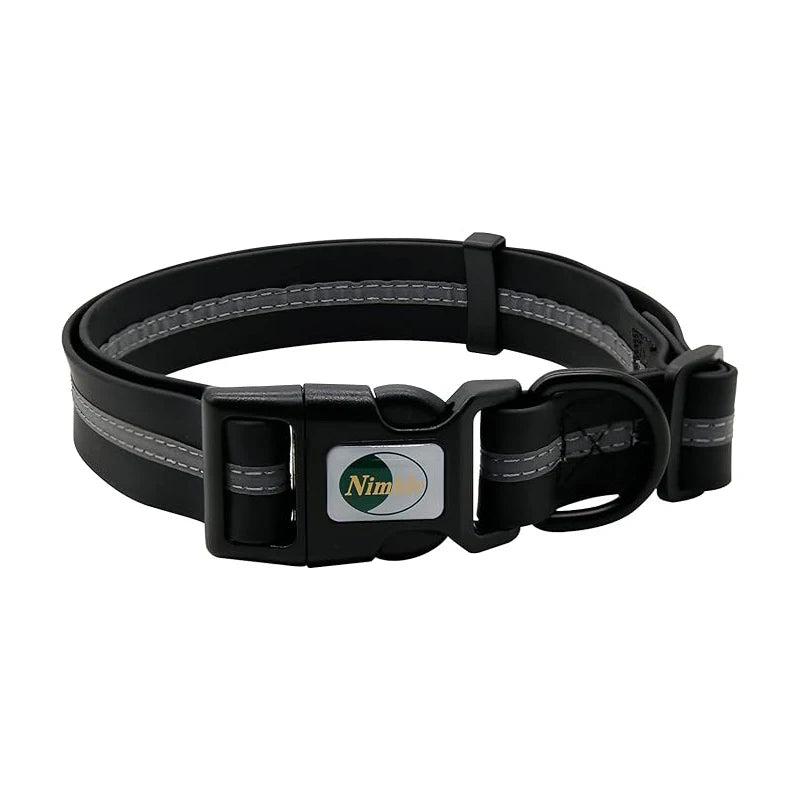 Waterproof Reflective Dog Collar – Adjustable, Anti-Odor, Durable Flex-Poly Design for Active Dogs