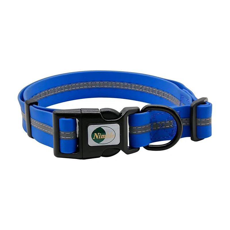 Waterproof Reflective Dog Collar – Adjustable, Anti-Odor, Durable Flex-Poly Design for Active Dogs