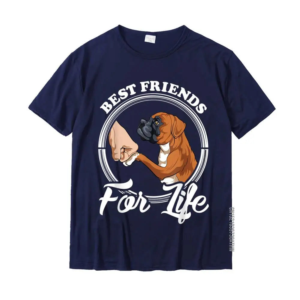 Funny Boxer Dog T-Shirt – Classic Cotton Tee for Dog Lovers | Unisex Adult Tee | Family Matching Pet Shirt