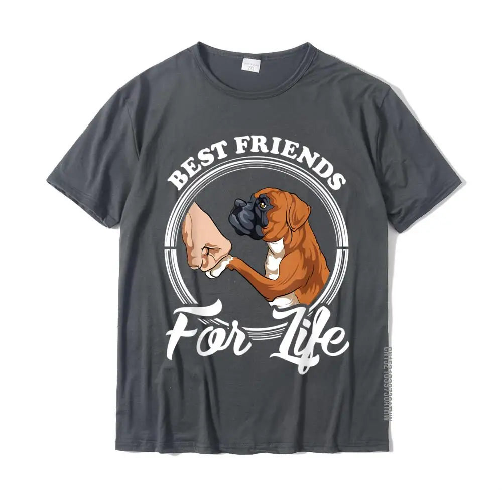 Funny Boxer Dog T-Shirt – Classic Cotton Tee for Dog Lovers | Unisex Adult Tee | Family Matching Pet Shirt
