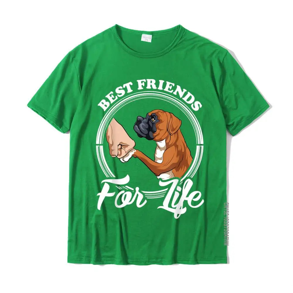 Funny Boxer Dog T-Shirt – Classic Cotton Tee for Dog Lovers | Unisex Adult Tee | Family Matching Pet Shirt