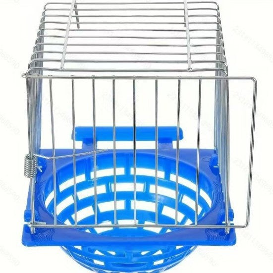 Small Parrot Breeding Box – Iron Wire Bird Nest Cage for Nesting & Breeding (14.5×12×16cm)