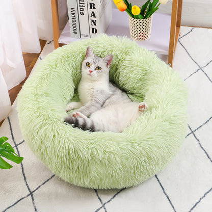 Calming Dog & Cat bed- soft round bed