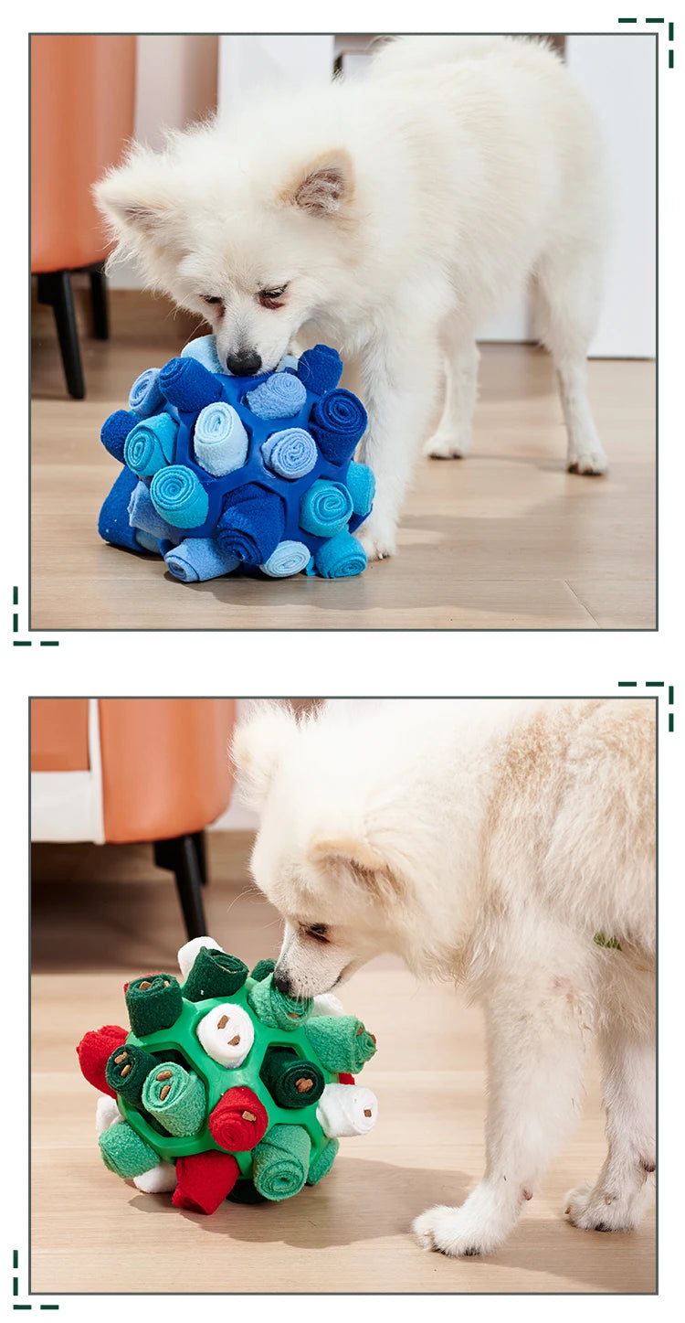 Sniffing Puzzle Toy for Dogs & Cats – Interactive Training Feeder with Hidden Treat Compartments
